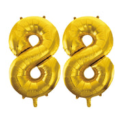 Folieballon 88 jaar Goud 86cm