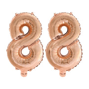 Folieballon 88 jaar Rosé Goud 41cm