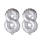 Folieballon 88 jaar Zilver 66cm