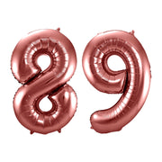 Folieballon 89 jaar brons 86cm