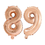 Folieballon 89 jaar Rosé Goud 41cm