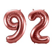 Folieballon 92 jaar brons 86cm