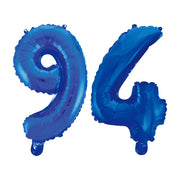 Folieballon 94 jaar blauw 41cm