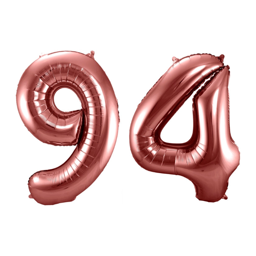 Folieballon 94 jaar brons 86cm