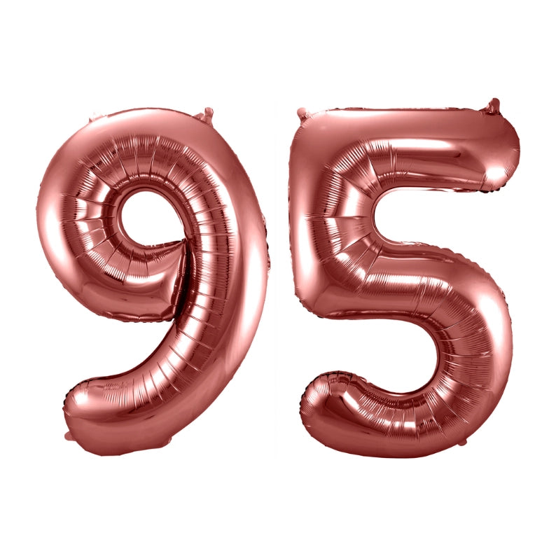Folieballon 95 jaar brons 86cm