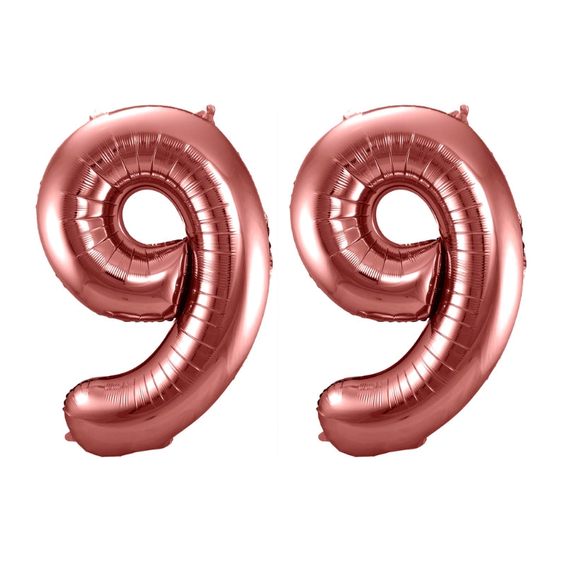 Folieballon 99 jaar brons 86cm