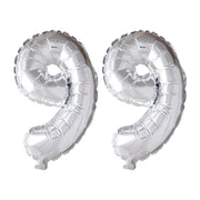 Folieballon 99 jaar Zilver 66cm