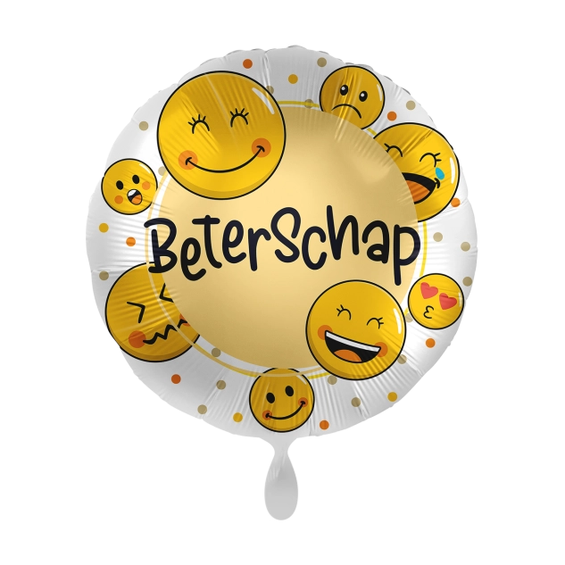 Folieballon Beterschap Smiley's 45cm