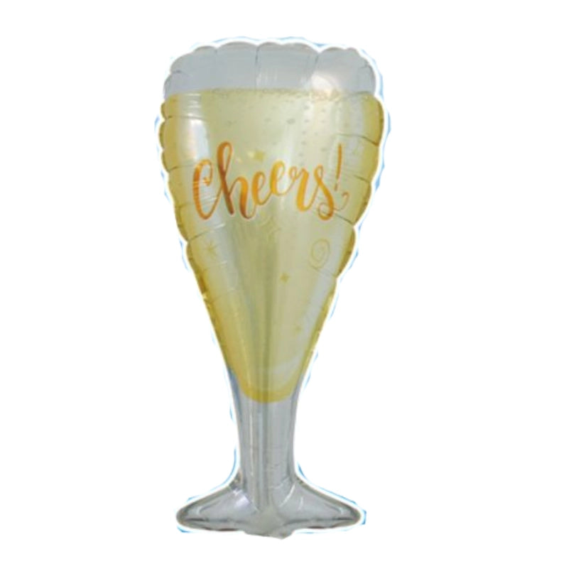 Folieballon Champagne Glas  - 84cm