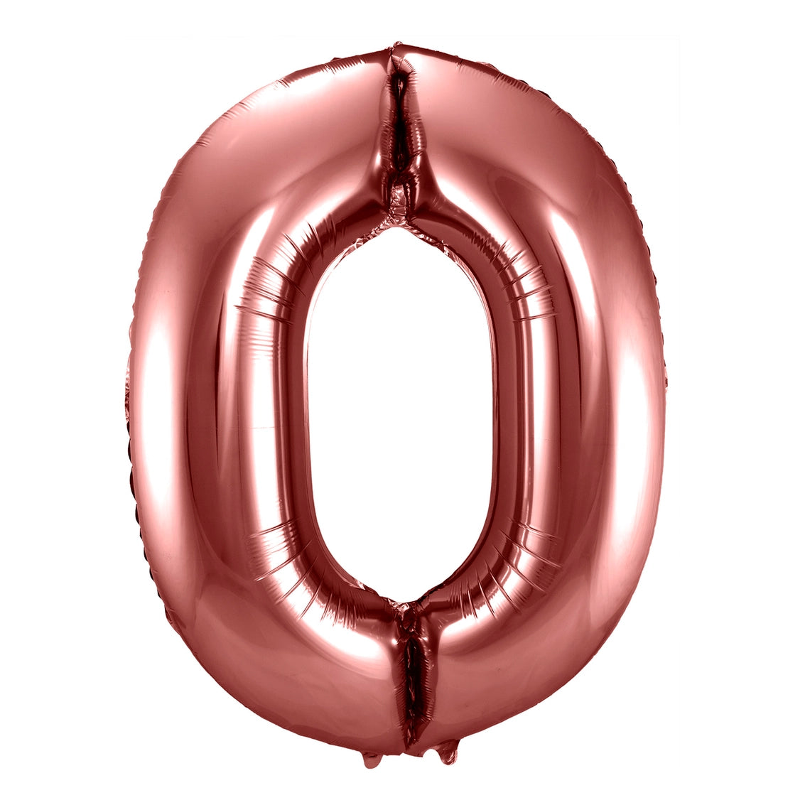 Folieballon cijfer 0 brons 86cm