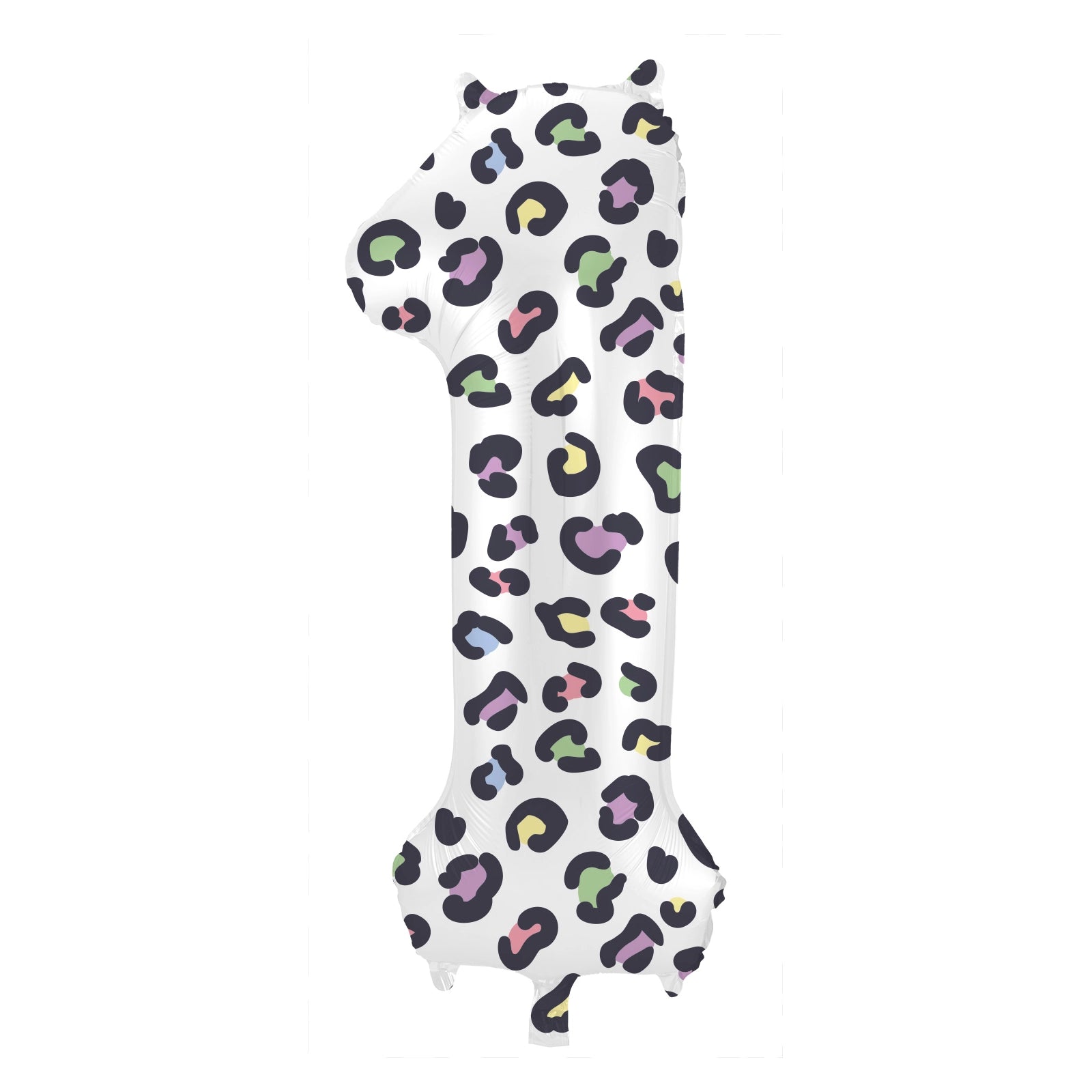 Folieballon Cijfer 1 Bright Panther - 86 cm
