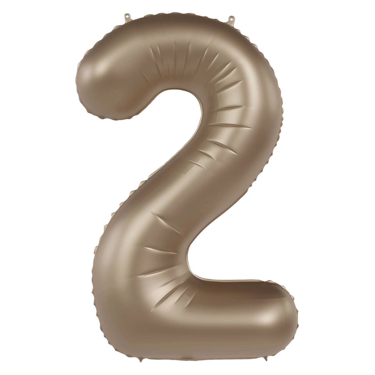 Folieballon Cijfer 2 - Starlight Gold - 86 cm