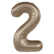 Folieballon Cijfer 2 - Starlight Gold - 86 cm