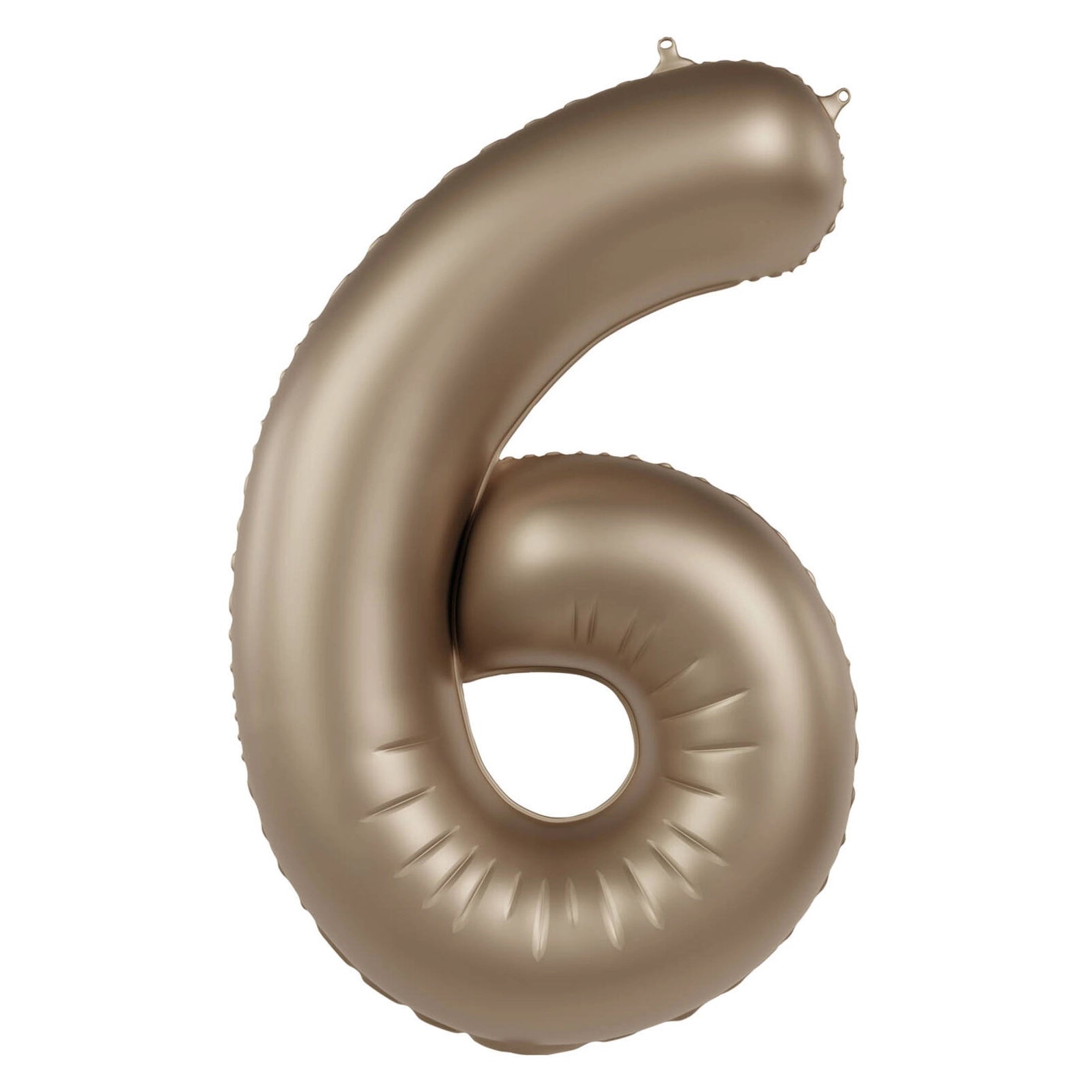 Folieballon Cijfer 6 - Starlight Gold - 86 cm