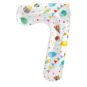Folieballon Cijfer 7 Joyful Party - 86 cm