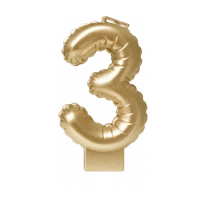 Kaars Cijfer 7 Brons Metallic - Zorg voor Party online feestartikelen
