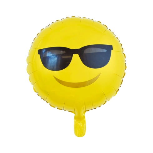Folieballon Emoji Zonnebril -  46cm