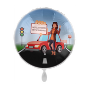 Folieballon Gefeliciteerd met je Rijbewijs vrouw 45cm
