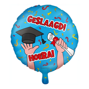 Folieballon Geslaagd Cartoon 46cm