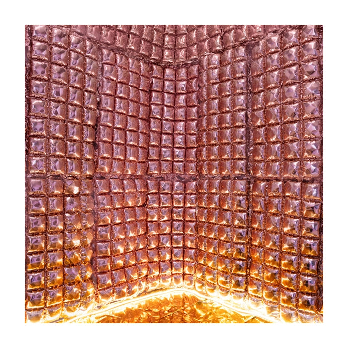 Folieballon gordijn metallic rose goud 72x143cm