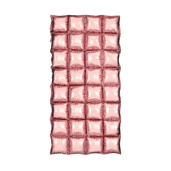 Folieballon gordijn metallic rose goud 72x143cm