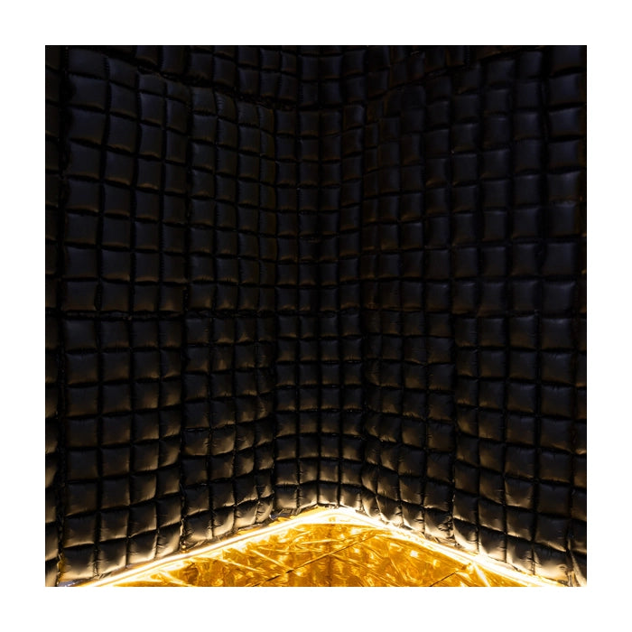 Folieballon gordijn metallic zwart 72x143cm