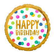 Folieballon Happy Birthday 45cm