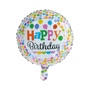 Folieballon Happy Birthday - Stippen - 46cm