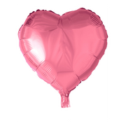 Folieballon hart - Licht roze - 46cm