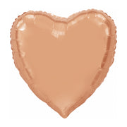 Folieballon Hart Rose Goud 91 cm