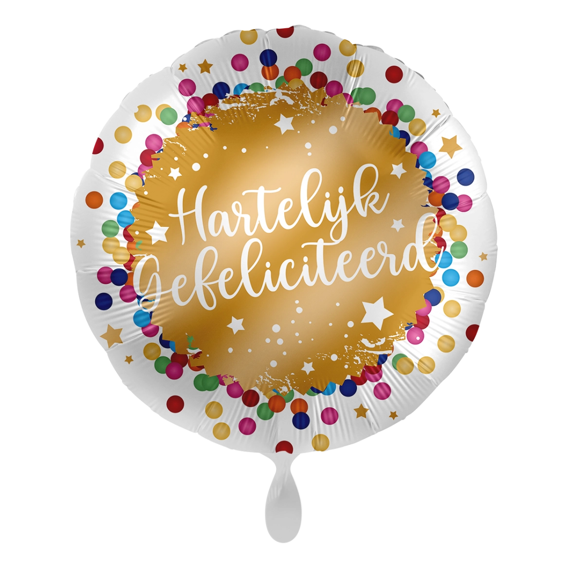 Folieballon Hartelijk gefeliciteerd 45 cm