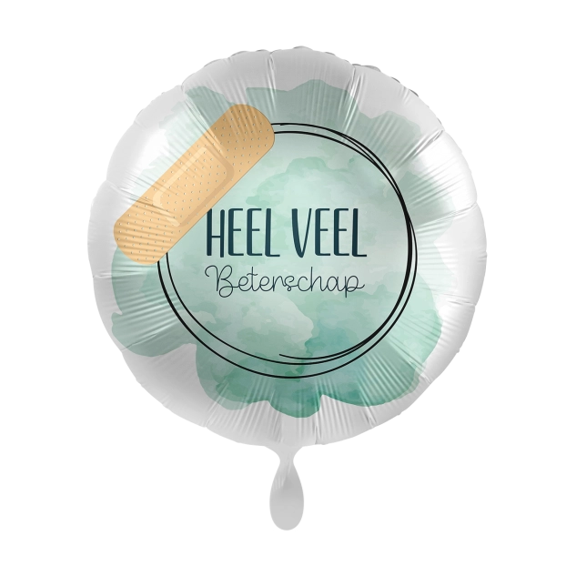 Folieballon Heel veel beterschap rond 45cm