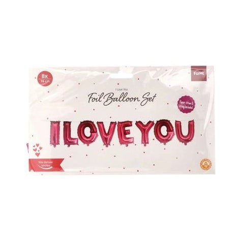 Folieballon i love you - Letter Set - 36cm