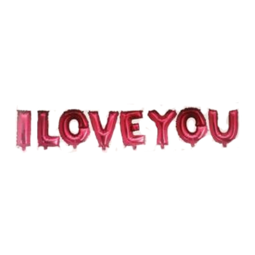 Folieballon i love you - Letter Set - 36cm
