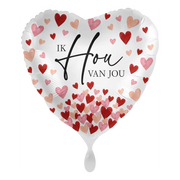 Folieballon Ik hou van jou 45cm