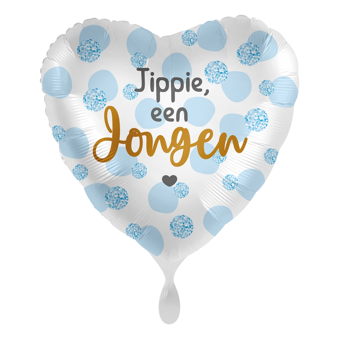 Folieballon Jippie een jongen 45cm