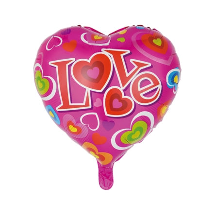 Folieballon Love - Roze - 46cm