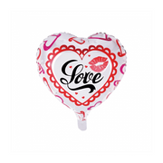 Folieballon Love - Wit - 46cm
