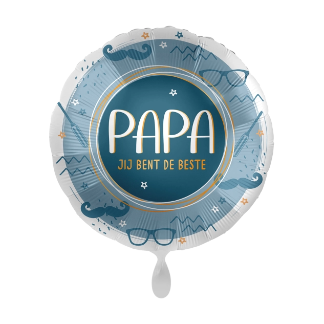 Folieballon Papa je bent de beste 45cm