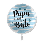 Folieballon Papa jij bent de beste 45cm