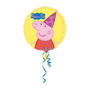 Folieballon Peppa Pig geel 43cm