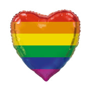 Folieballon Regenboog Vlag - Hartvorm - 92cm