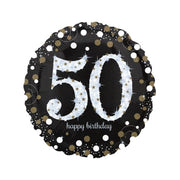 Folieballon Sparkling Gold 50 jaar 43cm