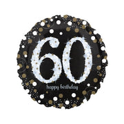 Folieballon Sparkling Gold 60 jaar 43cm