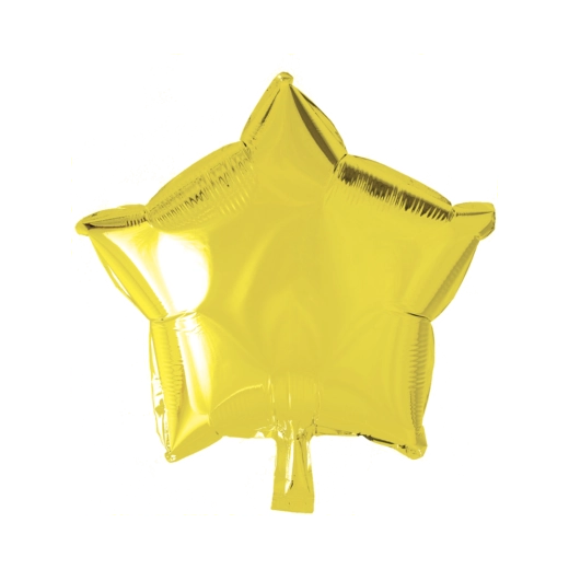 Folieballon ster - Geel - 46cm