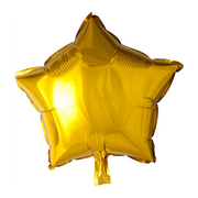Folieballon ster - Goud - 46cm