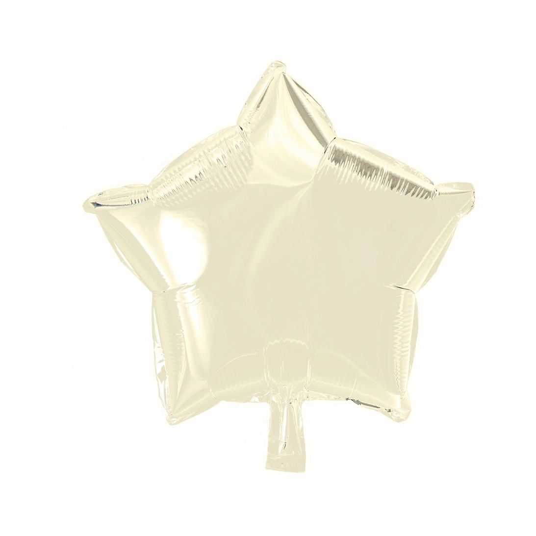 Folieballon ster - Ivoor - 46cm