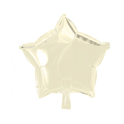 Folieballon ster - Ivoor - 46cm