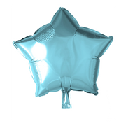 Folieballon ster - Licht blauw - 46cm