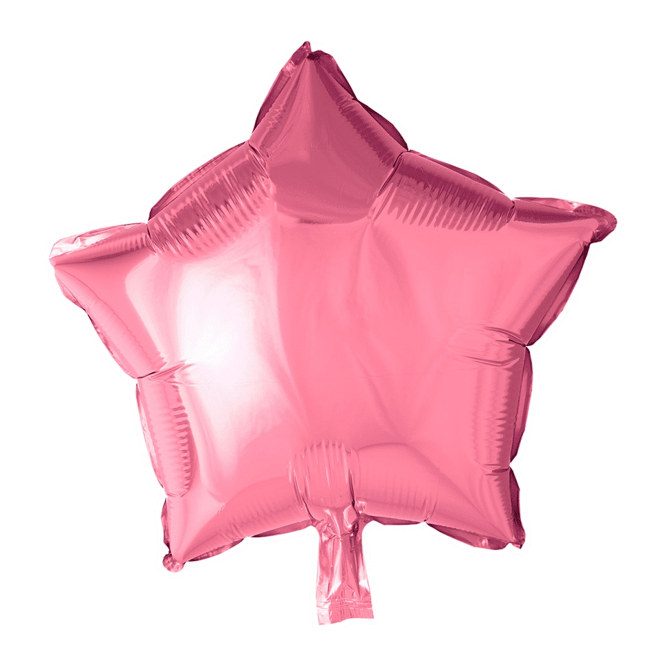 Folieballon ster - Licht roze - 46cm